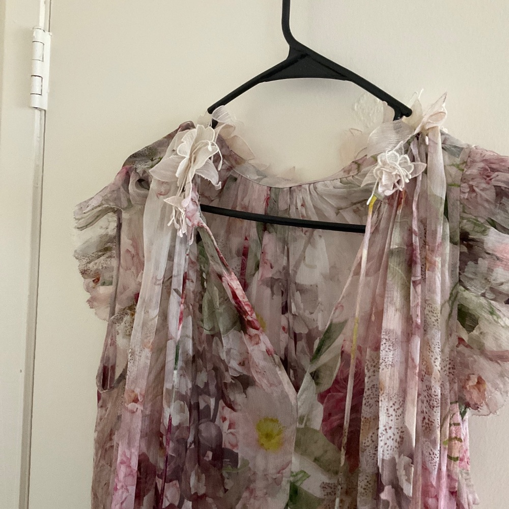 zimmermann dancer flutter dress - alabaster garden floral - Picture 7 of 12